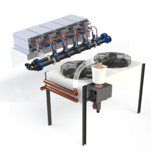 Sistema de refrigeración para 5 Asics Hydrocooling